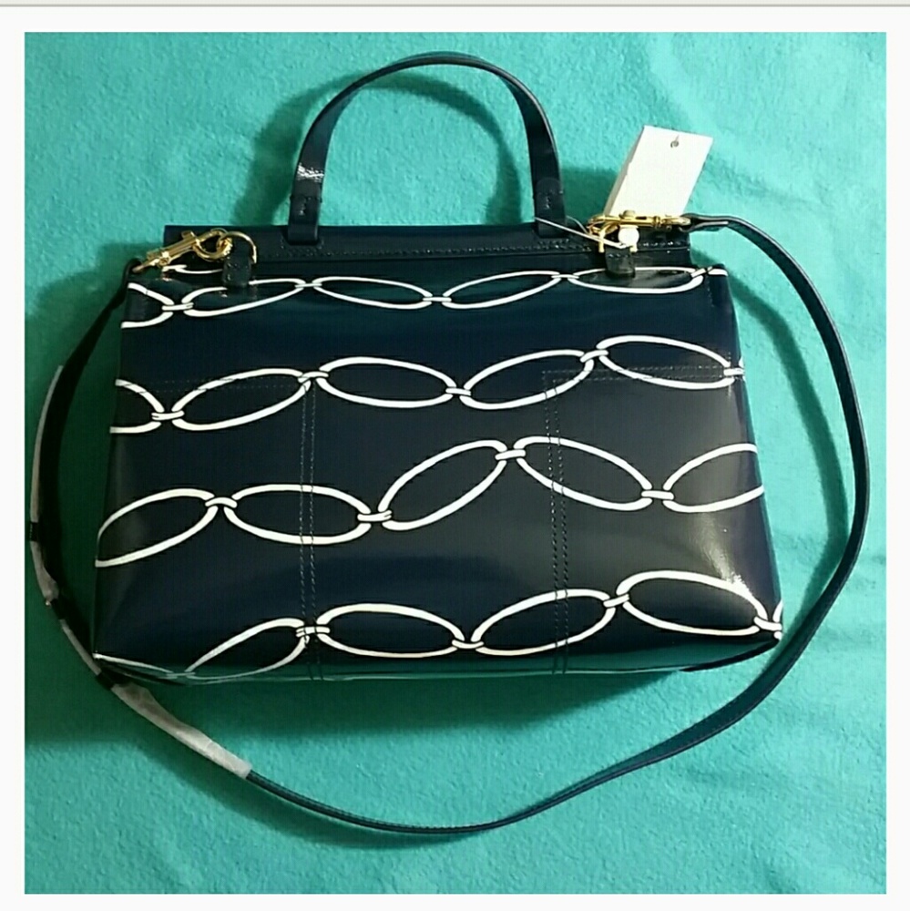 T Printed Satchel Tory Burch